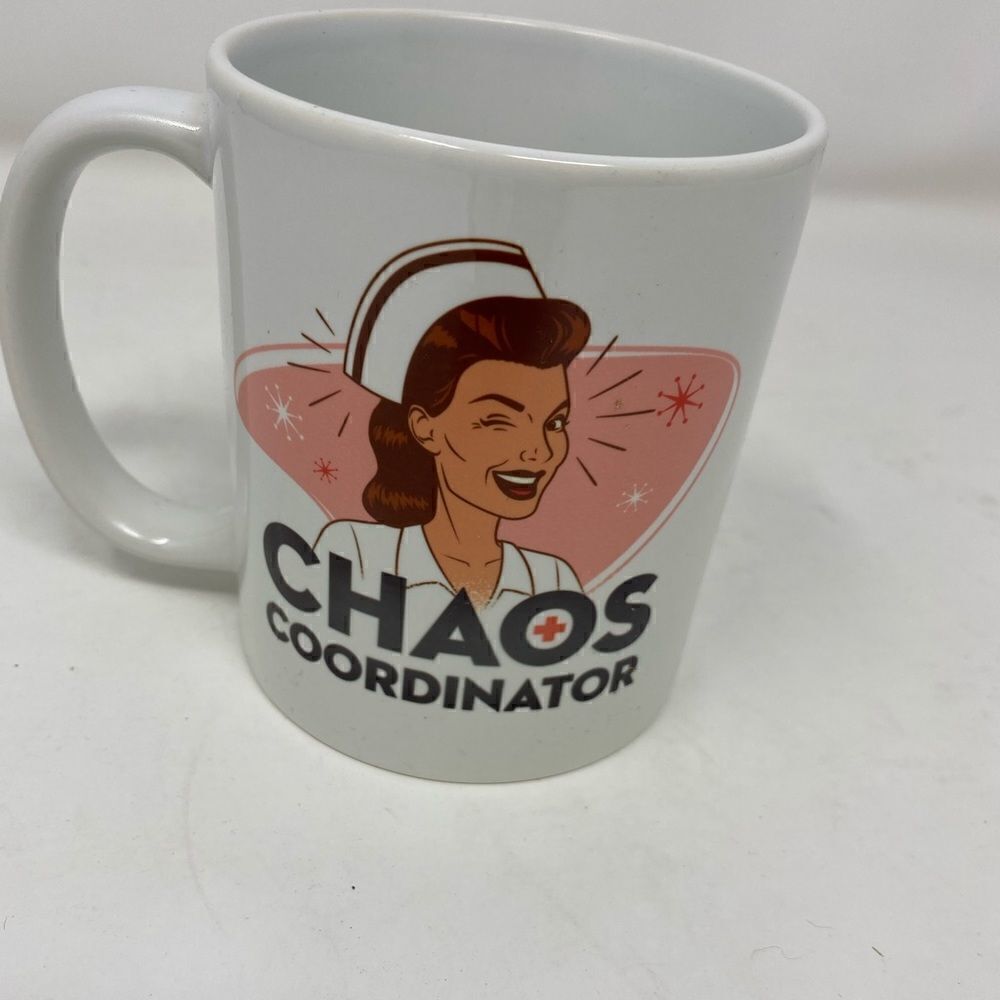 NWOT vintage look Chaos Coordinator coffee mug.